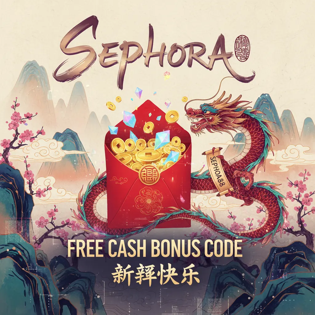 free cash bonus code - Sephora